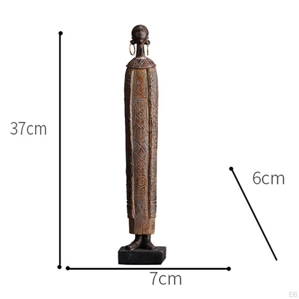 Staty Skulptur Harts Figurer Kontor Sovrum Tribal Dam
