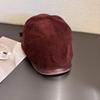 Corduroy Flat Autumn Beret Hat Cap For Lightweight Breathable Gift Commuting
