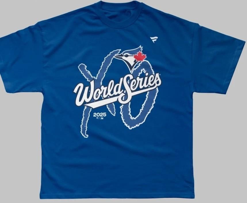 

Новая горячая футболка Toronto Blue Jays x The Weeknd Мировая серия 2025 S-5XL Унисекс S