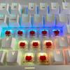 Gateron G Red Pro Switches Pre-lubricated 3-Pin RGB SMD Linear Gaming Mechanical Keyboard (72 pcs, Red)
