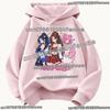 Demon Hunters Cartoon Pullover Kawaii Y2K Hoodie Kids Adults Kpop Fashion Long Sleeve Casual Streetwear Soft Sweatshirt