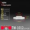 T-Shaped Nylon Gasket Ring Screw Shaft Sleeve with Concave-Convex Insulation Pad M2