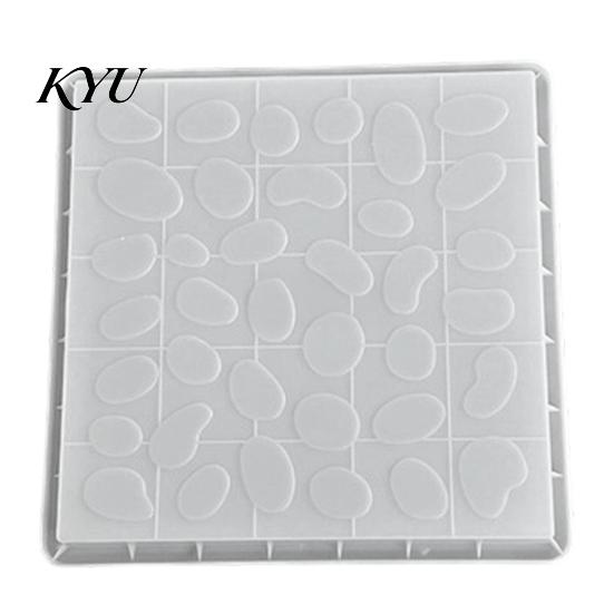 Garden Bed Stepping Stone Tool Reusable Concrete Path Mold, DIY Pavement Cement Mould, Outdoor Decor Crafting Patio Walkway Making Mold for