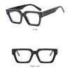 Rice Nail Square Frame Sunglasses Irregular UV400 Sun Glasses Multicolor Lenses Eyewear  Men