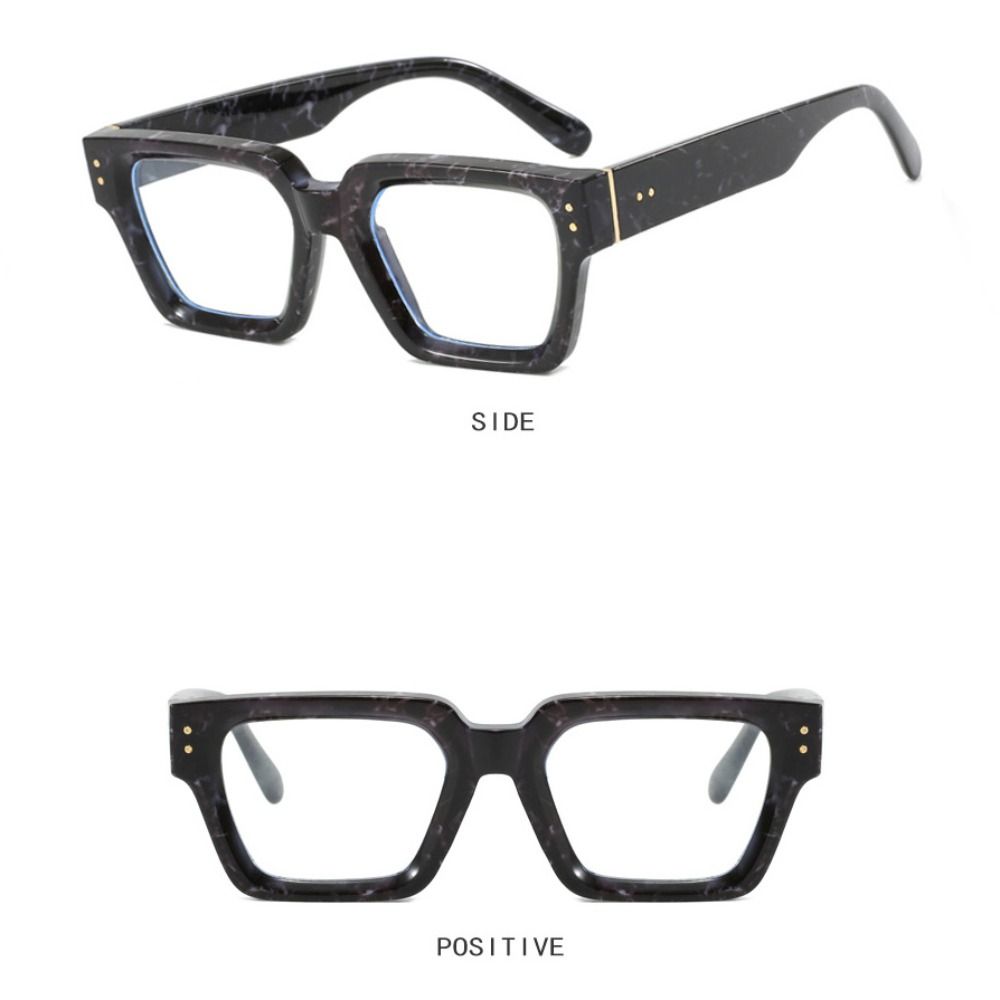 Rice Nail Square Frame Sunglasses Irregular UV400 Sun Glasses Multicolor Lenses Eyewear  Men