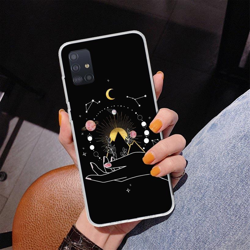 Moon Mystery Totem Witche Phone Case For Samsung Galaxy A52 A32 A22 A12 A51 A31 A50S A30S A20S A10S Note 20 Ultra 10 Plus S10 A7