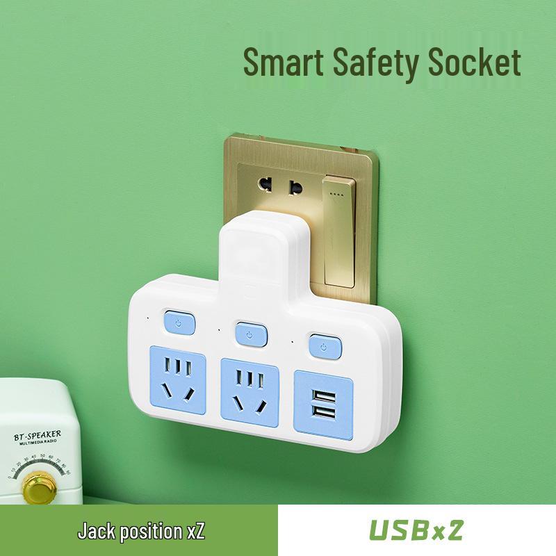 Multifunctional Wireless Surge Protector Power Strip with USB and Night Light