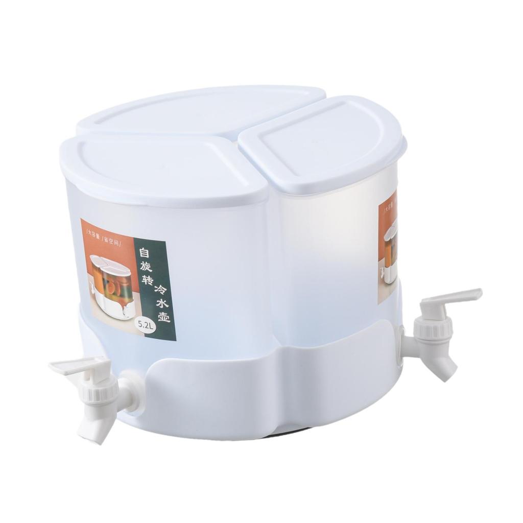 Cold Kettle with Faucet Drink Dispenser,5.2L for Fridge Water Pitcher Beverage Dispenser