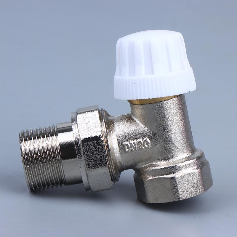 DN15 DN20 Brass Thermostatic Regulating Angle Valve High Precision Temperature Control for Residential Bathroom Plumbing Renovation