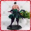 One Piece Roronoa Zoro Action Figure Anime Peripheral Collectible Model 26Cm Statue Desk Decor Trendy Toy Gift For Anime Fans