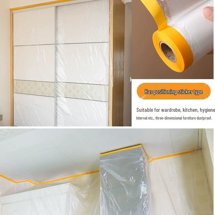 Dustproof Wardrobe & Furniture Protective Film - PE Masking for Spray Paint & Decoration