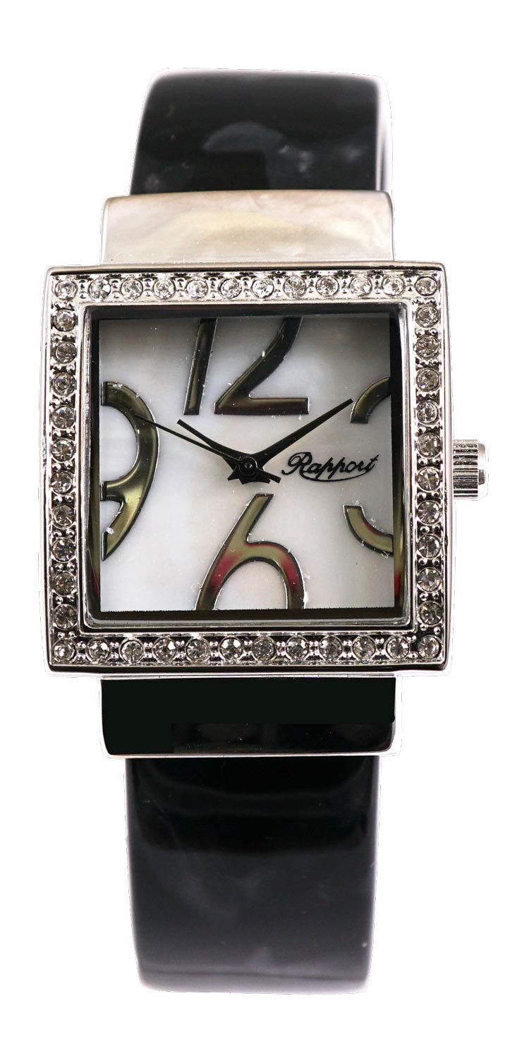

[Raport] Наручные часы Rhinestone Square Face 165022 женские черные