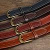 3.8Cm Wide New Handmade Retro Old Matte Leather Pin Buckle Men'S Cowhide Belt Men'S Casual Belt Trendy