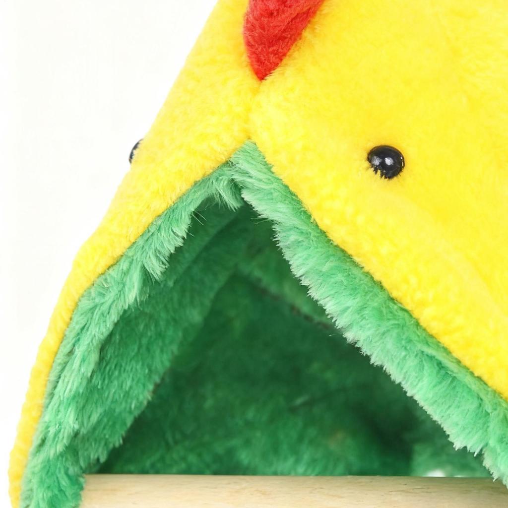 Bird Bed Hangable Winter Warm Resting Shelter Wooden Triangular Parrot Bed For Cockatiels Finches Home Pet Store