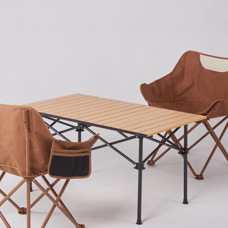 Height-Adjustable Aluminum Outdoor Folding Table