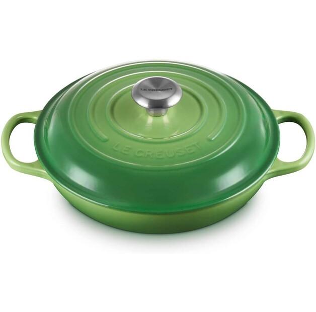 Кастрюля Le Creuset, чугун, круглая, 26 см, 2,2 л, зелёный бамбук (21180264082430)