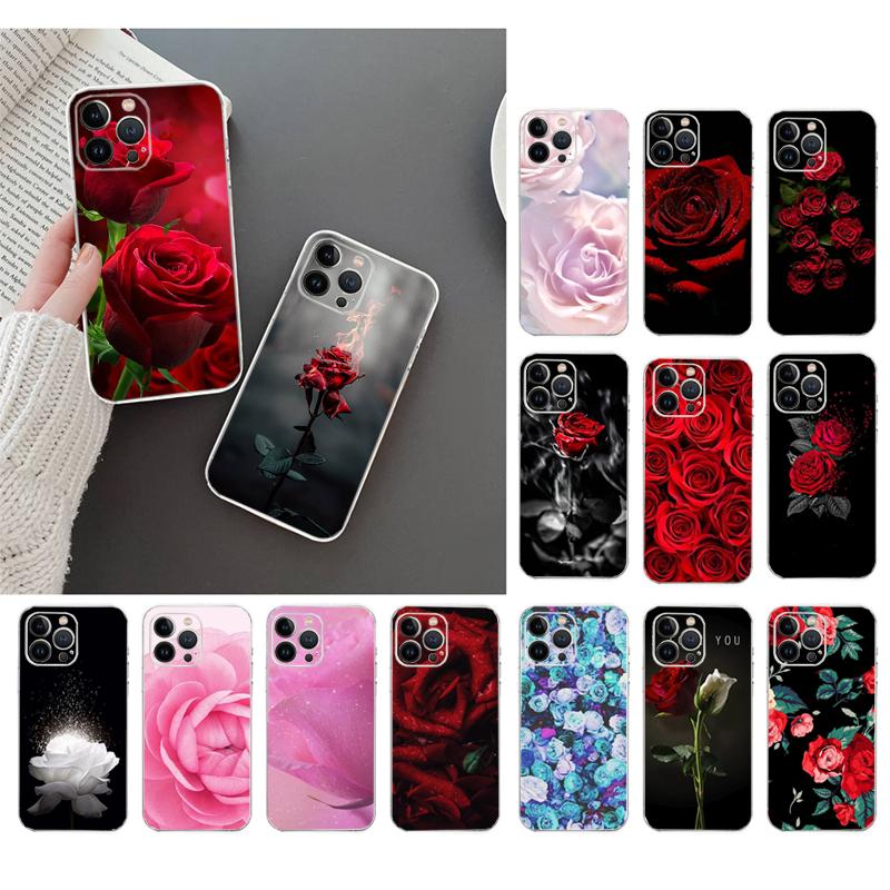 Phone Case For Iphone 17ProMax Air 16 15 14 13 Pro Max 15 16 Pro 15Plus Beautiful Flower Rose