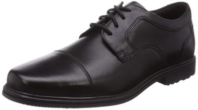 Taylor Waterproof Cap Toe Business Shoes for Size Cm [Rockport] Men, Black, 25.0 (W)