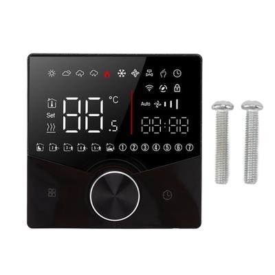Akıllı Termostat Düğme Tasarımı LCD Renkli Ekran Paneli Sauna Odası Yerden Isıtma için Dijital Termostat