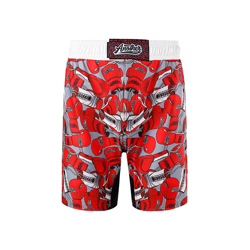 Gloves Pattern Mixed Martial Arts Training Brazilian Jiu-Jitsu Wear-resistant MMA Elastic Shorts S