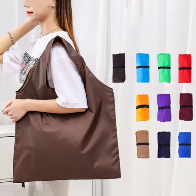 Katlanabilir Alışveriş Çantası Yeniden Kullanılabilir Seyahat Bakkal Çantası Çevre Dostu Traveltote Çanta için Tek Omuz Çanta