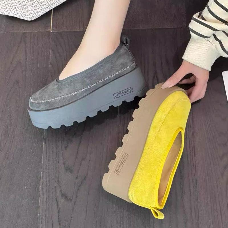 Fashion Temperament Increases, Love Single Shoes, New Super Fire Versatile Thick-soled Muffin Shoes for Women