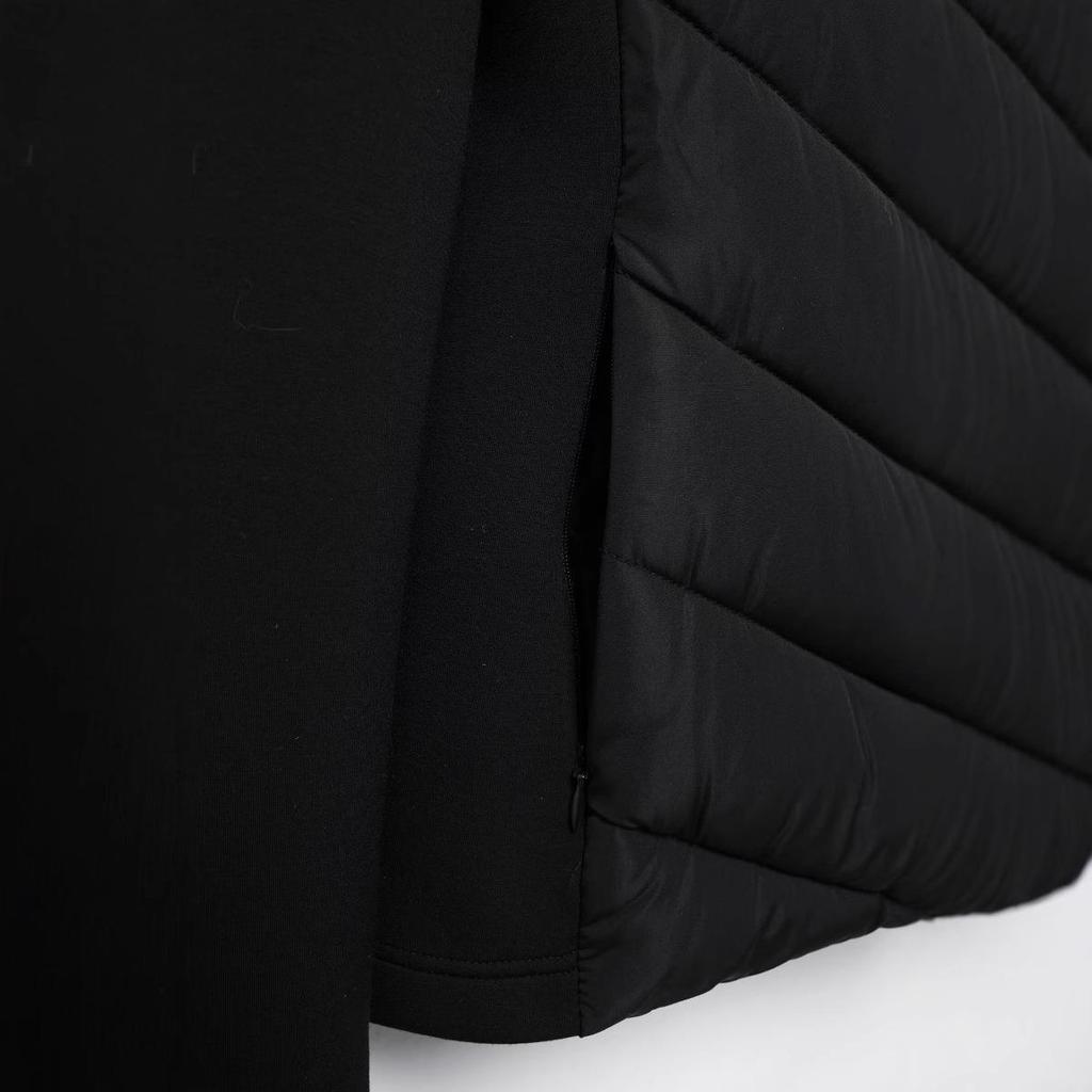 Chaquetas con Capucha de Algodón de Aire Patchwork Elegantes para Mujer Otoño Invierno Parkas Deportivas Abrigos Cálidos de Corte Ajustado para Dama