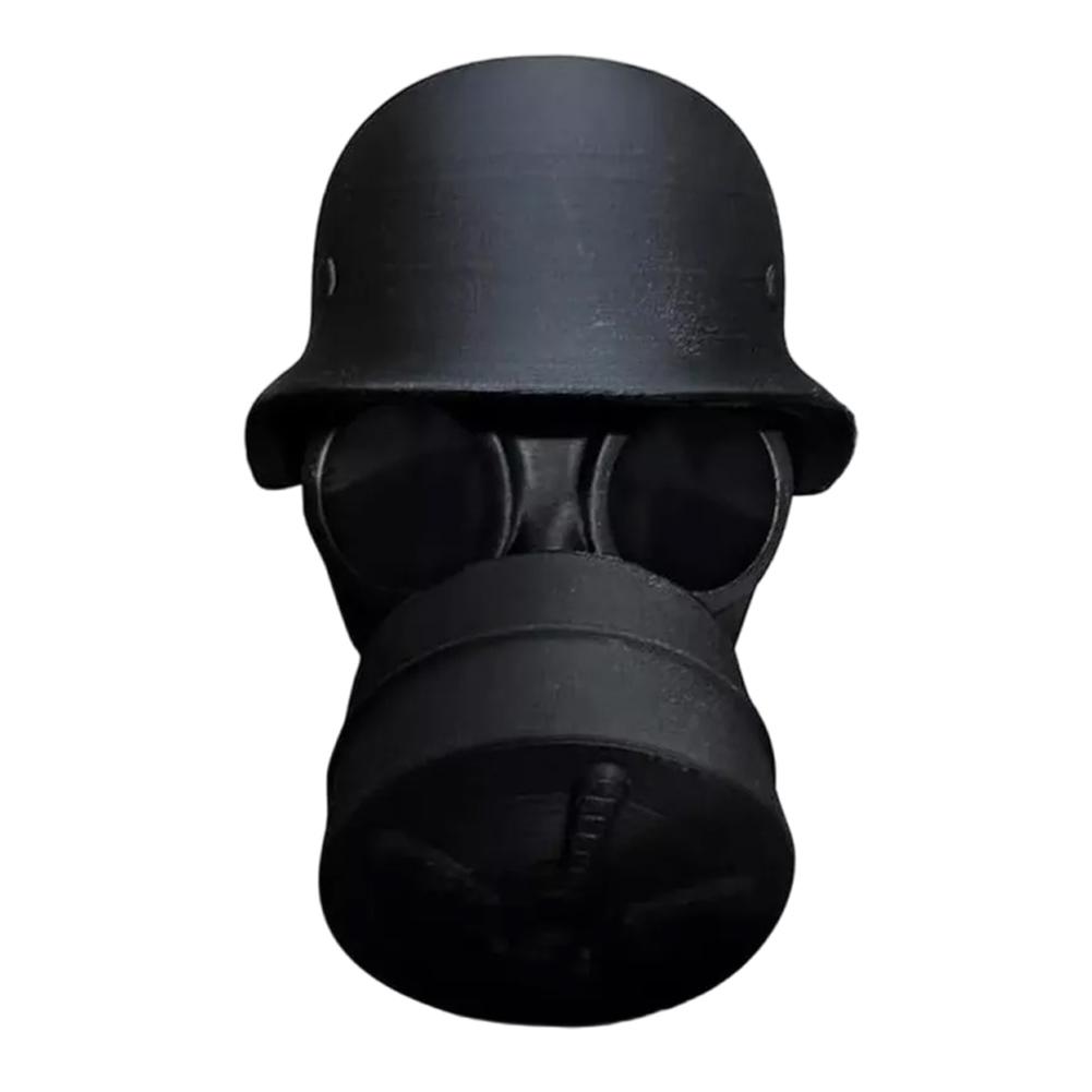 Trailer Hitch Cover Car Dust Plug Cover Hook with Helmet and Gas Mask Trail Hitch Cover Prevent Receiver Tube From Rusting