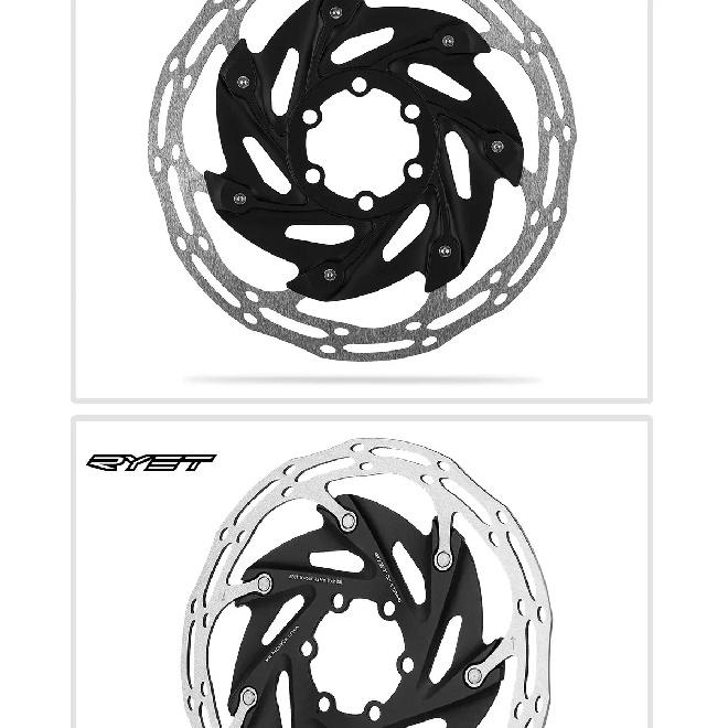 2025 RYET Bicycle Brake Rotors 6-Bolts&Center-Lock 140mm/160mm MTB Road Bike Bicycle Parts Disc Brake Rotors Cycling Accessories