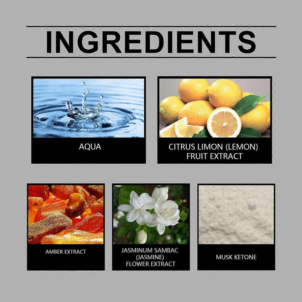 Fresh Cologne Lemon Scent Tone Cologne Enhance Personal Charm Plant Extract Fragrance Liquid