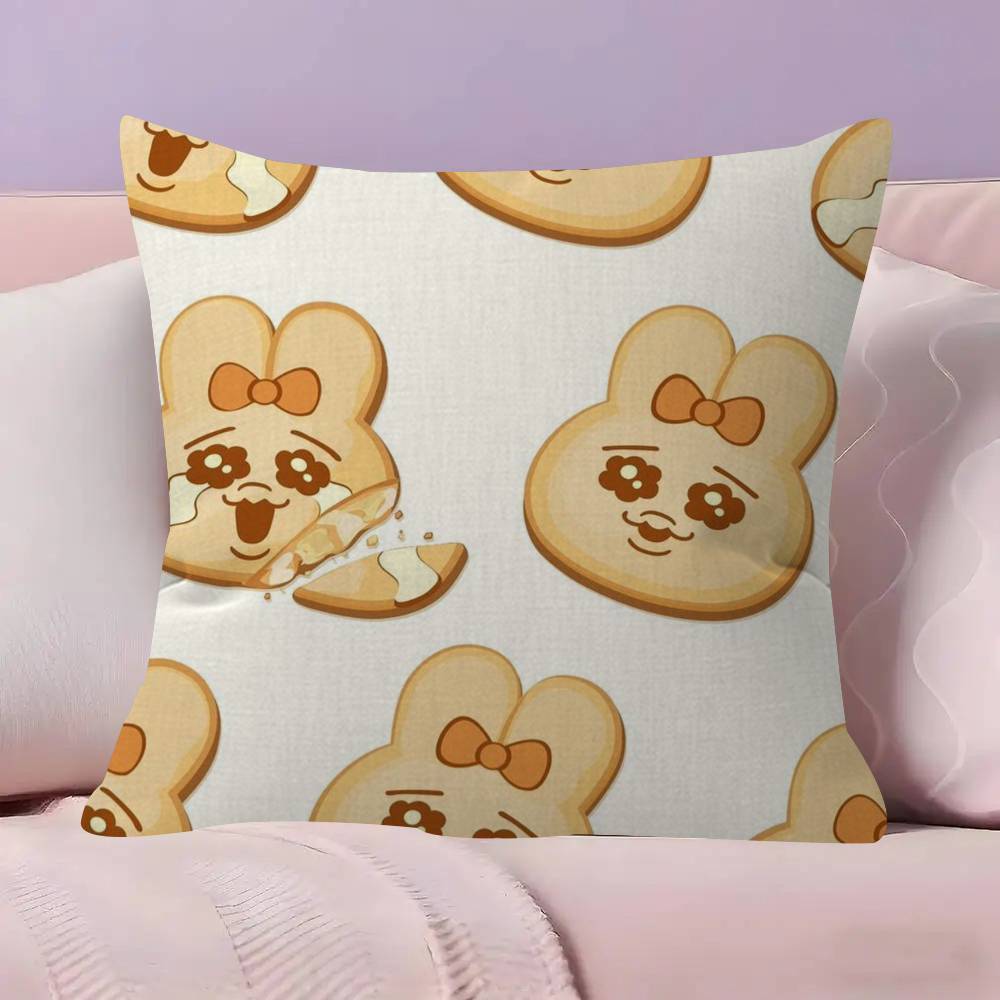 Kawaii OOpanchu Usagi  Cushion Cover 30x50 Polyester Sofa Cushions Decorative Throw Pillows Home Decoration Pillowcover