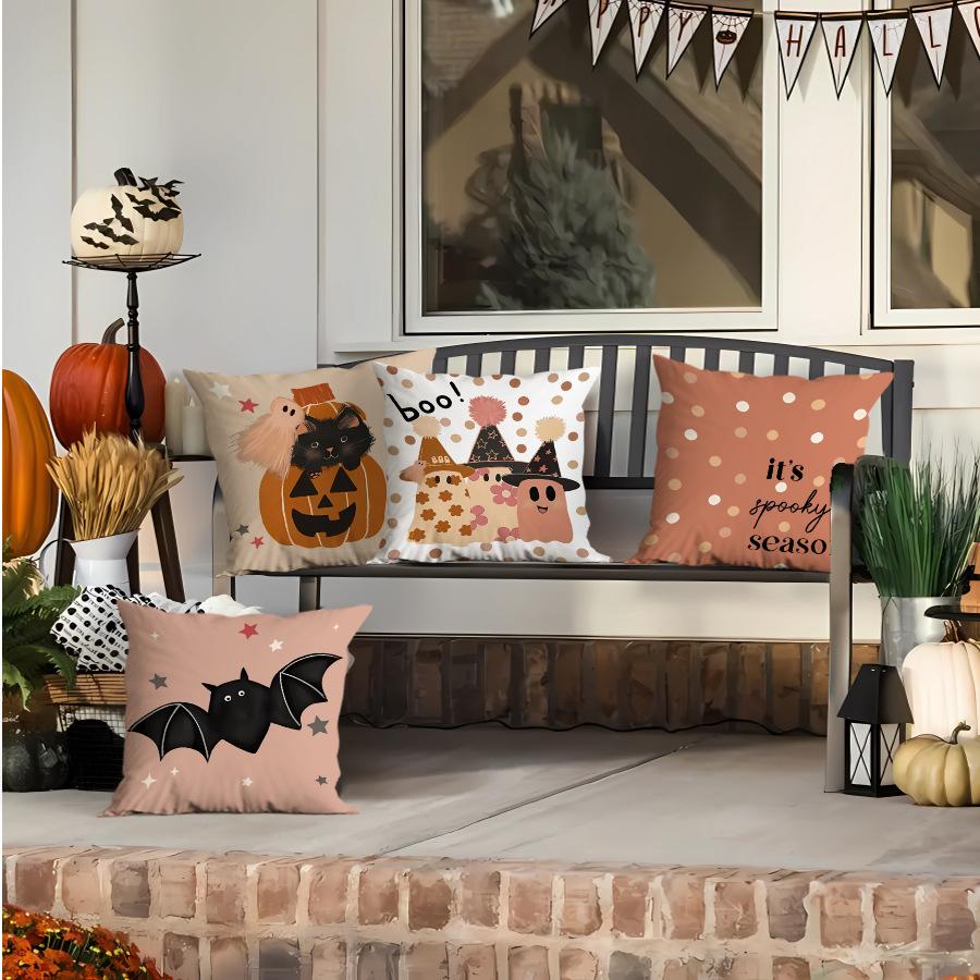 New Halloween Printed Pillow Cover Printed Home Living Room Sofa Decoration Cushion Bedroom Cushion Cover