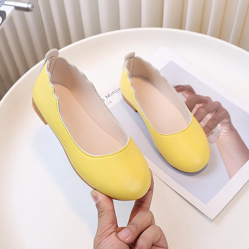 Children's Leather Shoes Spring New Girl Leather Shoe Soft Sole Anti Slip Girls' Shoe Fashion Princess Shoes Girls' Single Shoe