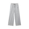 Ledin 2025 Spring Contrast Knit Wide-Leg Pants