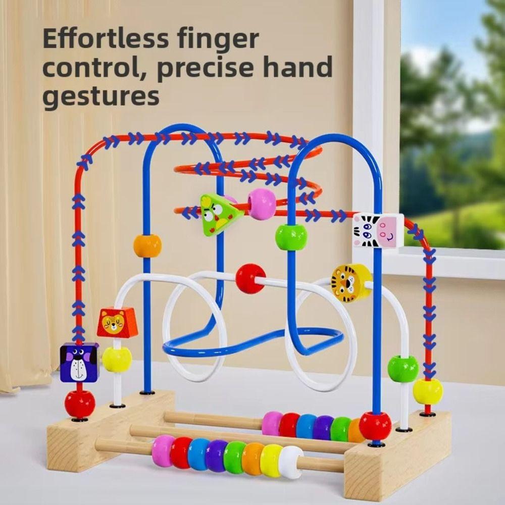 Intellectual Training Bead Stringing Building Blocks  For Infants 6 Months and Older