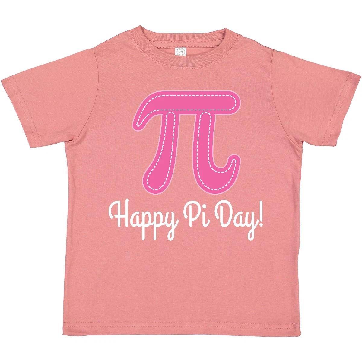 Inktastic Happy Pi Day Pink Math Symbol Toddler T-Shirt Celebration Teacher Cute 160