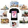 Anime Girl Group Print T-shirt Women Casual Loose Fit Top Trendy Cartoon Peripheral Streetwear Tee Pure cotton T-shirt