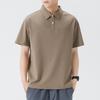 Updated Summer Lapel Polo Short-sleeved Mens Heavy T-shirt for Mens Lapel Thin Short T-t-thigh
