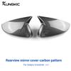 Rearview Mirror Cover For Subaru Crosstrek Impreza 2025 Carbon Fiber ABS Style Glossy Black Rear View Mirror Sticker Cap
