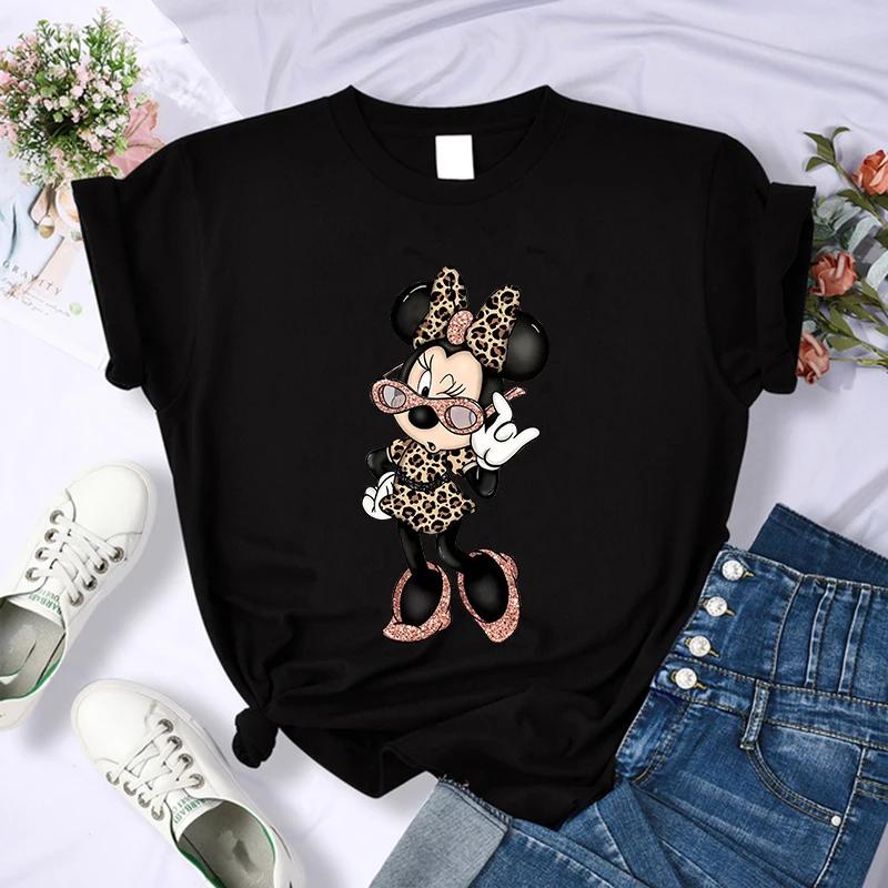 90s Mickey Print Tshirts for Women Fashion Minnie Mouse T Shirt Streetwear FeUnisex Clothes Disney Tshirt
