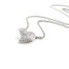 Les Trésors De Lily [J0078] - White 'Love' Steel Necklace