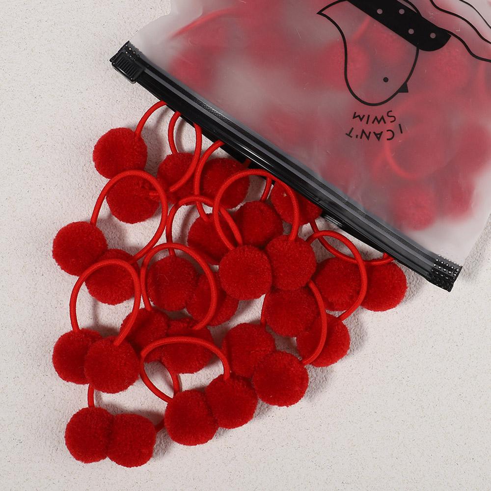 5 ks/sada Dívčí gumičky do vlasů Dvojitá plyšová kulička Sady gumiček do vlasů Pro miminka Děti Gumičky Elastické vlasové gumičky Vlasové doplňky