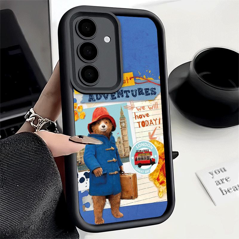 

Phone Case for Samsung Galaxy S26 S25 Ultra S24 FE Cute P-PaddingtonS Bear Shell S23 Plus S22 + S21 S20 5G Soft Silicone Funda Samsung S25 Plus
