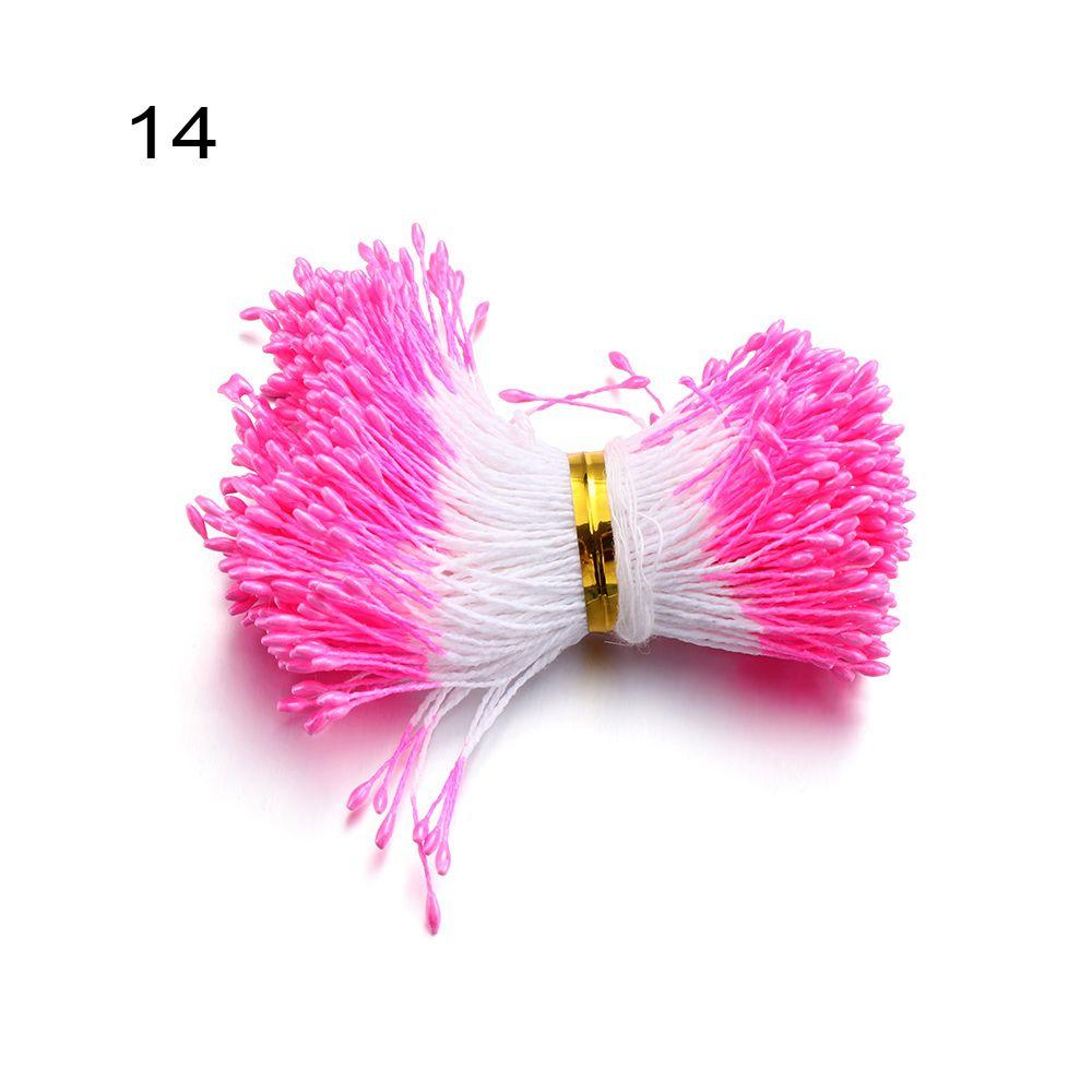 Wedding Decoration Hand-made Double Heads DIY Floral Craft Flower Stamen Pistil Artificial Pearl