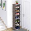 8/4 Tiers Shoe Rack  Vertical Narrow Shoe Shelf Storage Organizer Sturdy Space Saving Tall Narrow Shoe Rack for Entryway Closet