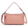 Zency Women's Minimalistic Shoulder Bag Crossbody Multi-pockets Leather Handbag