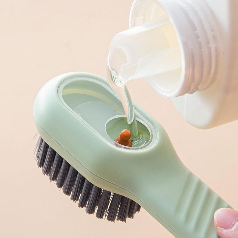 Multifunctional Liquid Shoe Brush Cleaners Soap Dispenser Cleaning Brush