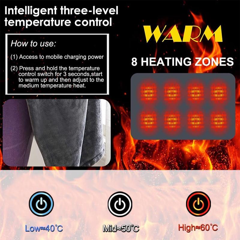 Usb Heated Warm Shawl Electric Heated Plush Blanket Heated Shawl Coral Flannel Heated Blanket Winter Cold Protection Body Warmer