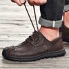 Handgemachte Retro Kuh Leder Schuhe Männer Wohnungen Mode Casual Schuhe Männer Loafer Mokassins Männer Schuhe Leder