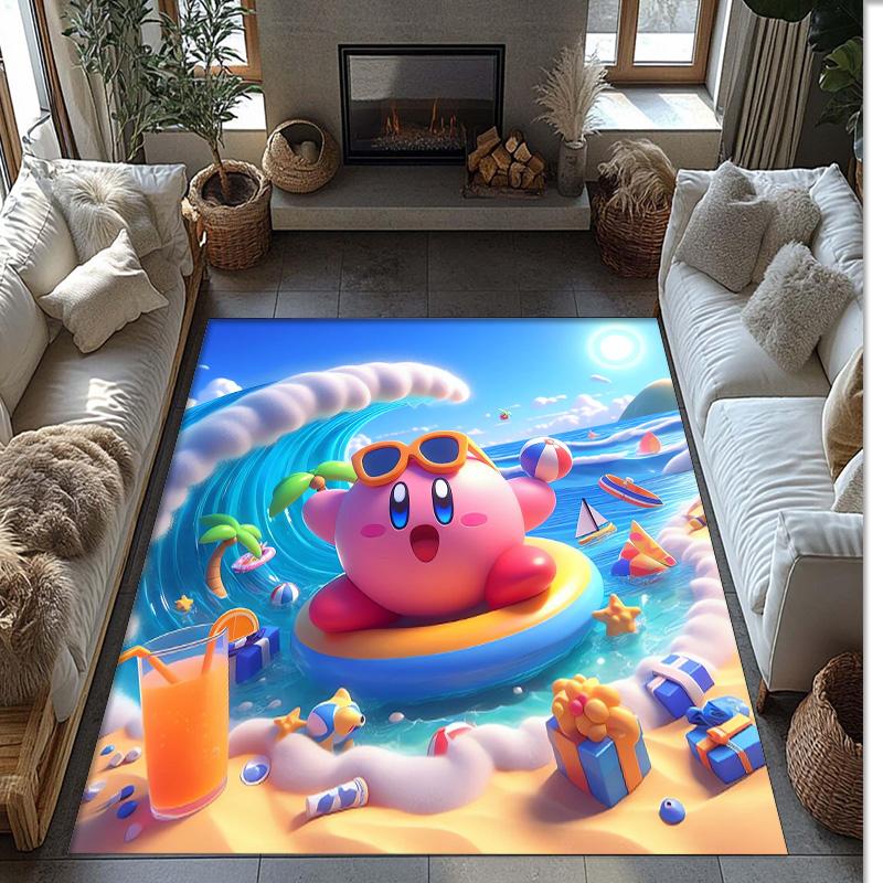 Kirby Crystal Velvet Rug, Soft Anti‑Slip Crystal Velvet Carpet for Living Room Bedroom Home Decor